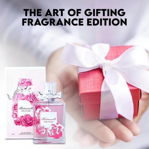 Miniatura 6 de AFLUXE Perfume en aerosol para mujer Mademoiselle Rose Intense Eau De Parfum Colonia de larga duración para mujer, fragancia floral refrescante