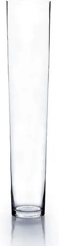 Miniatura 7 de WGV VTC0516 - Jarrón de vidrio cónico, 5 pulgadas de ancho, 16 pulgadas de alto, varios tamaños a elegir, maceta floral cilíndrica transparente