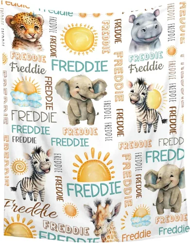 Miniatura 26 de Manta de bebé personalizada de Sandilya para niñas y niños, mariposas, manta de bebé personalizada con nombre, manta envolvente para niños pequeños