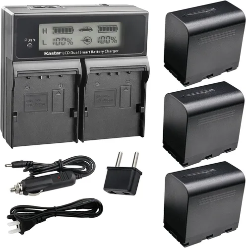 Miniatura 6 de Kastar SSL-JVC70 AC LCD Cargador rápido dual compatible con JVC GY-HM200U, GY-HM200HW, GY-HM200SP, GY-HM200SP Sports, GY-HM250 GY-HM250SP, GY-HM600