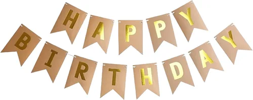 Miniatura 5 de Cartel de feliz cumpleaños suministros para fiesta de cumpleaños (B 1)