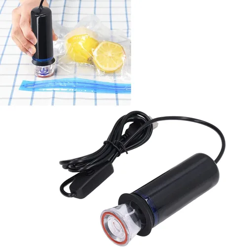 Miniatura 6 de Bomba de aire portátil, bomba de colchón de aire eléctrica con 2 boquillas y bolsa de almacenamiento, inflador portátil para flotadores de piscina