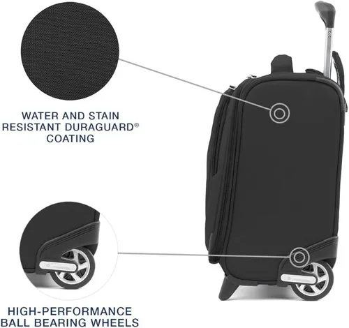 Miniatura 3 de Travelpro Bolso tote con ruedas Maxlite 5, Negro -, Maxlite 5 Softside - Bolsa ligera con ruedas para debajo del asiento
