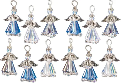 Miniatura 4 de Solid Oak Kit Bead Orn Crystal AngelSlvr