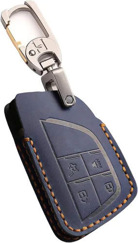 Miniatura 10 de Funda de cuero para llavero de 4 botones para GMC compatible con Hummer Yukon XL Sierra Acadia Canyon, para Chevy Tahoe Colorado Suburban Silverado