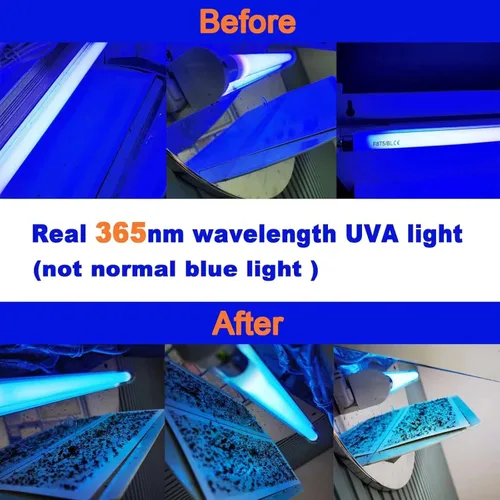 Miniatura 2 de Celiwace Paquete de 4 bombillas fluorescentes T5 F8T5 de 8 W, BL368 WS108, tubo fluorescente de repuesto, 12 pulgadas