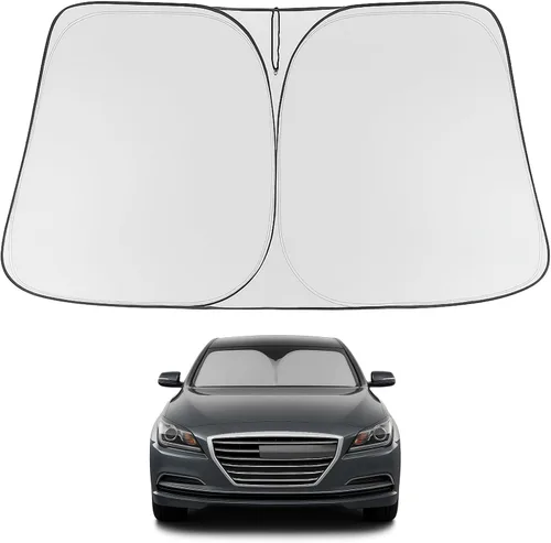 Miniatura 83 de Proadsy Parasol para parabrisas actualizado 2025, ajuste personalizado Dodge RAM 1500 2Dr 2019-2024 2025, 4 capas, plegable, protector de parasol