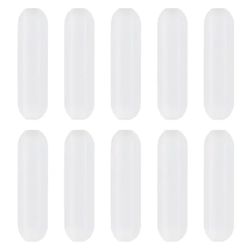 10 unidades de 1.378 in/1.38 pulgadas PTFE agitador magnético mezclador barra de agitación barra de laboratorio, barra de placa de agitación, imán