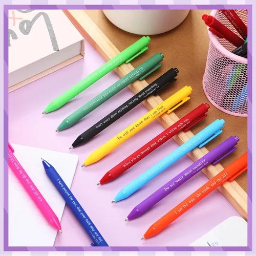 Miniatura 4 de Cholemy 50 bolígrafos con versículos bíblicos, regalos cristianos a granel, bolígrafos cristianos para mujeres, herramientas de escritura con citas