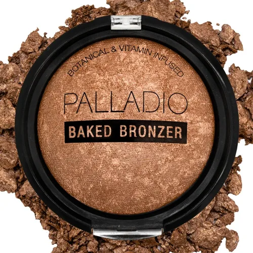 Miniatura 10 de Palladio Bronceador horneado, altamente pigmentado y fácil de mezclar, brillo bronceado brillante, uso seco o húmedo, dura todo el día, proporciona