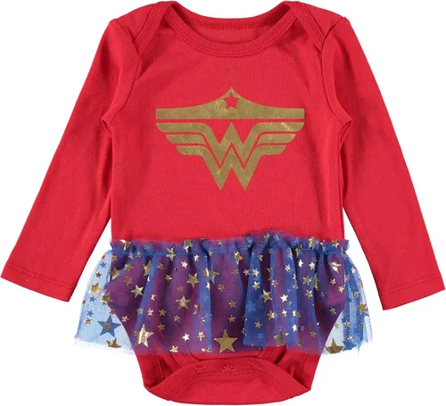 Miniatura 2 de WONDER WOMAN DC Comics - Body para bebé niña con falda tutú y capa desmontable