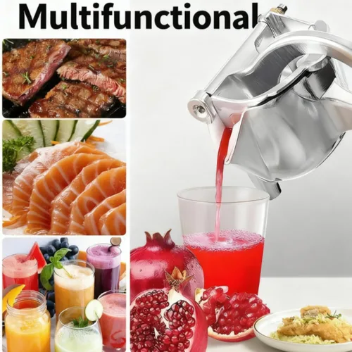 Miniatura 2 de Extractor de jugo de fruta fresca de aleación de aluminio, exprimidor de jugo de mano, agarre ergonómico, fácil de usar, extracción eficiente