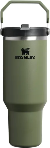 Miniatura 16 de Stanley IceFlow - Vaso con pajilla abatible con asa, de 20 onzas, tapa giratoria y popote abatible, botella de agua resistente a fugas, acero