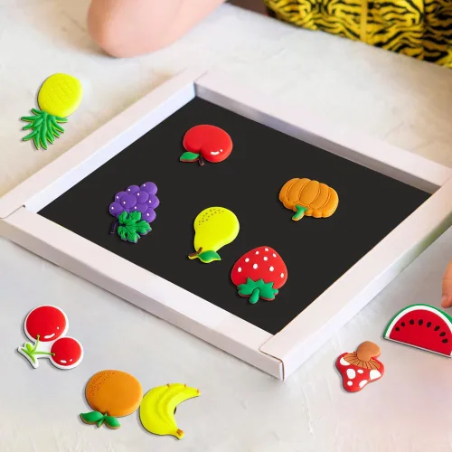 Miniatura 7 de Pegatinas de imán de PVC impermeable para refrigerador, diseño de frutas cortadas, fijación fuerte para fotos, notas y decoraciones
