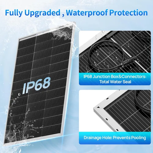 Miniatura 5 de ECO-WORTHY Paneles solares de 400 W, tipo N, 4 módulos de panel solar monocristalino de 100 vatios y 18 V para energía fotovoltaica fuera de la red