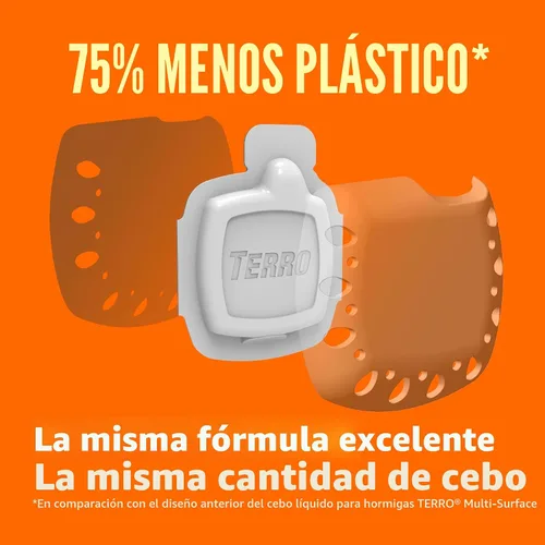 Miniatura 3 de TERRO cebos líquidos para hormigas en interiores con tiras adhesivas para cebado discreto - Trampa de hormigas TERRO y estación de cebo - 4