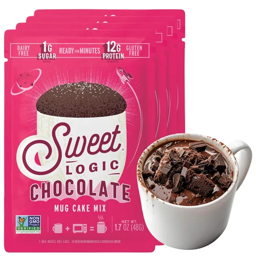 Miniatura 7 de Sweet Logic Mezcla de pastel de postre Keto - Muffin de arándanos - Bajo en azúcar - Sin gluten - Bajo en carbohidratos - Dulces aptos