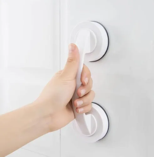 Miniatura 7 de WANLIAN - Potente manija de puerta de espejo de cristal con ventosa, pasamanos de pared con ventosa para refrigerador, cajón de nevera, manija
