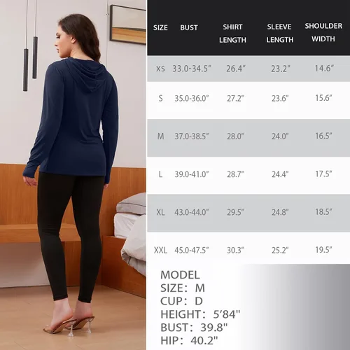 Miniatura 38 de GINKANA Sudadera con capucha para mujer, manga larga, lactancia materna, ropa casual