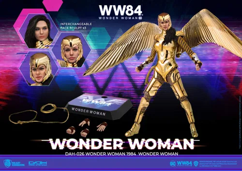 Miniatura 2 de Beast Kingdom Wonder Woman 1984: Golden Armor Wonder Woman DAH-026 Figura de acción dinámica de 8 ction Heroes, multicolor