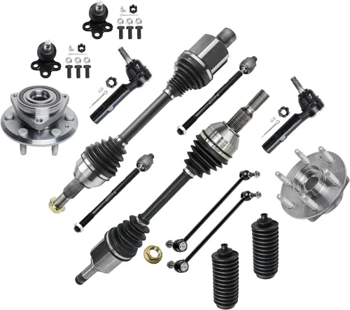 Miniatura 214 de Detroit Axle - Kit de nudillos de dirección delantera izquierda para Ford Edge Lincoln MKX 07-10, cojinete de rueda del lado del conductor, nudillo