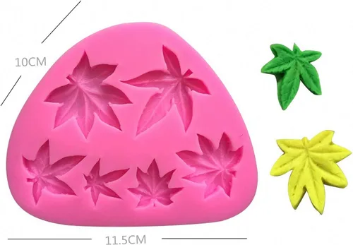 Miniatura 4 de Molde de fondant para bricolaje, flores, cola de sirena, hojas, lindo molde de silicona para pastel de caramelo de chocolate, vela de arcilla hecha