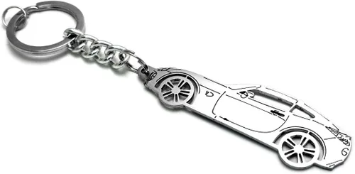Miniatura 3 de AWA Llavero con anillo para Pontiac Solstice de acero con colgante de llave de automóvil, regalo de automóvil, accesorios de diseño de automóvil