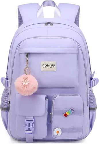 Miniatura 19 de Mochila grande para estudiantes con laptop de abshoo para mujeres universitarias, adolescentes de escuela secundaria y media, bolsa de libros, Beige