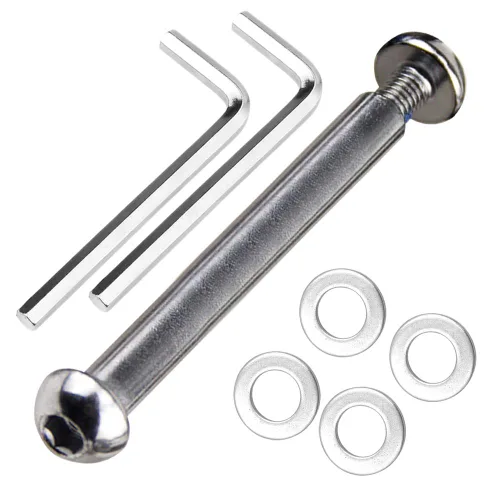 Miniatura 16 de M8 - Juego de tornillos Allen para eje de acero al carbono de grado 0.346 x 1.102 in x 3.386 in para delantero trasero 2 3 4 ruedas Stunt Scooter 35