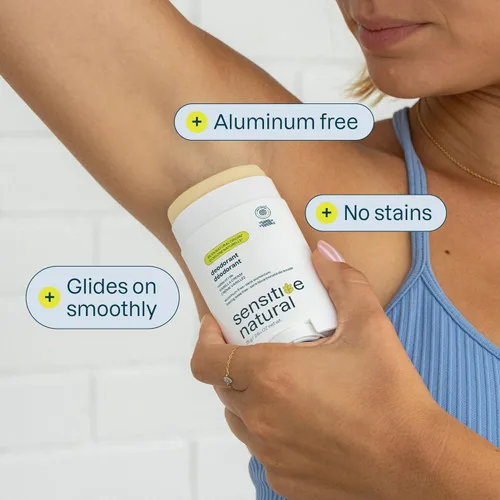 Miniatura 2 de ATTITUDE Desodorante para pieles sensibles, sin aluminio y sin bicarbonato de sodio, suave y vegano, protección contra olores de larga duración