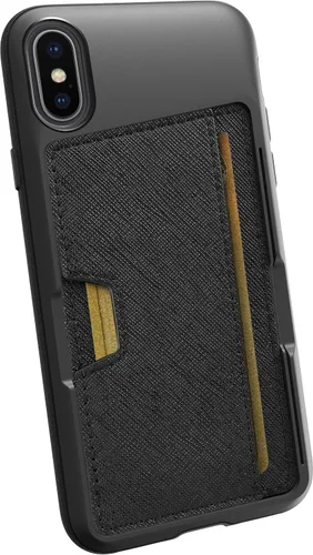 Miniatura 56 de Smartish Funda tipo cartera para iPhone 13 Pro – Wallet Slayer Vol. 2 [delgada + protectora] tarjetero con función atril - Azul sobre verde Blues