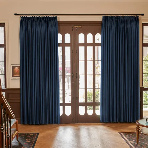 Miniatura 9 de HUTO Cortinas Plisadas de Pinzas Opacas con Aislamiento Térmico para Oscurecer la Habitación, Panel de Tratamiento de Ventana para Sala de Estar