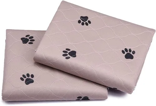 Miniatura 4 de SincoPet - Tapete lavable para orina y guantes de aseo para perros, tapete redondo reutilizable superabsorbente, impermeable y antideslizante