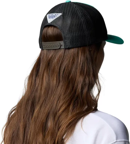Miniatura 838 de Columbia - Gorra de malla con bandera con árboles unisex para adultos, corona alta