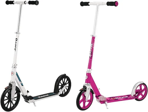 Miniatura 8 de Razor Patinete A6 Kick para niños de 8 años en adelante, manillar extra alto y cubierta más larga, ruedas de uretano de 10 pulgadas, tecnología
