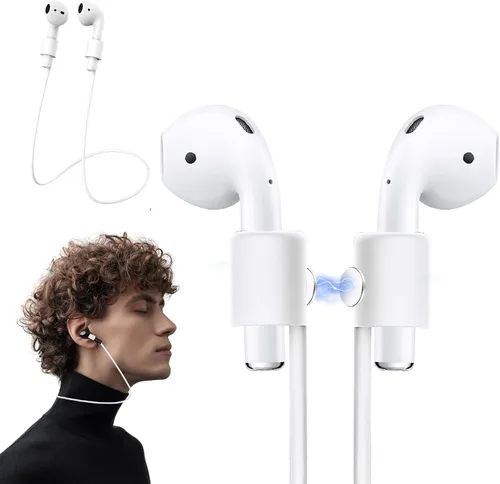 Miniatura 14 de KASOTT Ultra Strong Magnetic AirPods Straps,Neck Rope Cord,Anti-Lost Straps for Airpods 4,3,2,1&Airpods Pro 2/1 Naranja