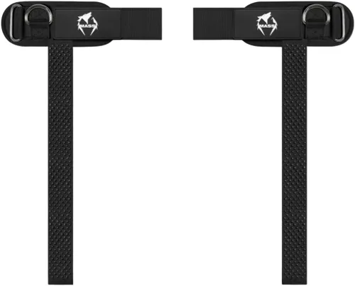 Miniatura 7 de Ekkovision Correas de levantamiento de pesas con anillo en D con puños, soporte de muñeca para hombres, correas de elevación gruesas y cómodas