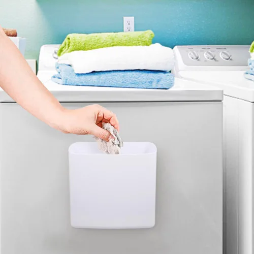 Miniatura 5 de Picowe Almacenamiento magnético para lavandería, contenedor grande para pelusas, contenedor de basura que ahorra espacio para colgar en secadora