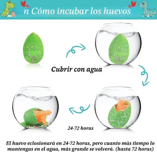 Miniatura 4 de ANPHILE Recuerdos de fiesta de dinosaurios, paquete de 30 huevos de dinosaurio para incubar con tarjeta a granel, rellenos de bolsas de regalos