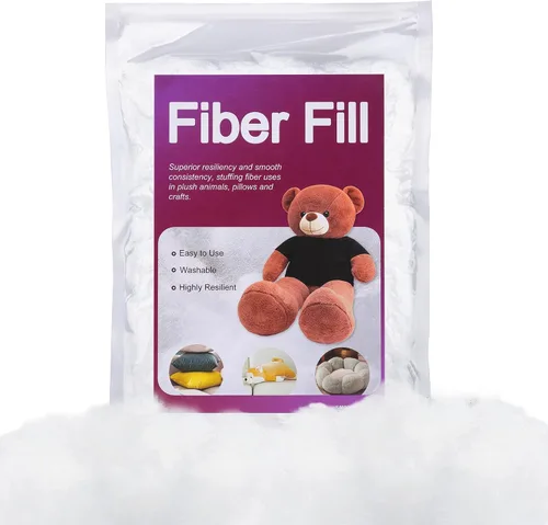 Miniatura 18 de BUTUZE Relleno de fibra de poliéster de 60g/2.1oz, relleno de fibra premium para manualidades, relleno de ganchillo de alta resiliencia, relleno