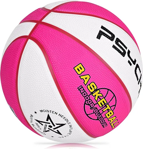 Baloncesto para niños y jóvenes, tamaño 4/5 (25.5/27.5 pulgadas), baloncesto de goma de alta calidad para niños y niñas, juegos de piscina para