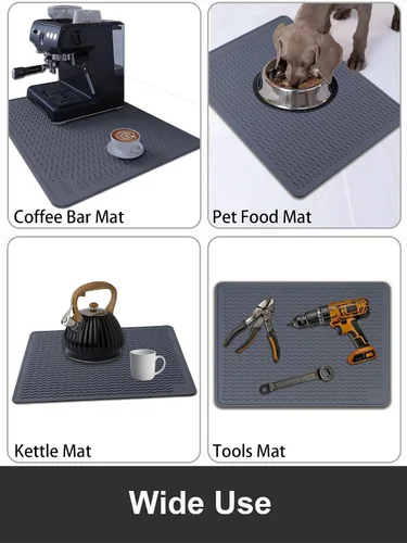 Miniatura 7 de XiFEO Cubiertas Superiores de Estufa para Estufa Eléctrica, Protector de Cubierta Superior de Estufa de Vidrio de Silicona Resistente de Grado
