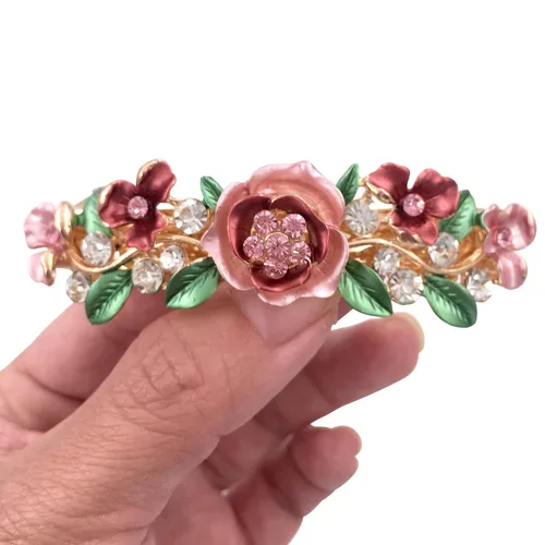 Miniatura 9 de Hebillas florales de metal.