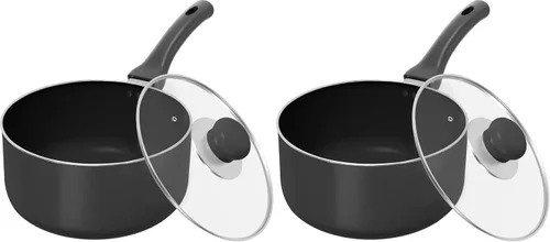 Miniatura 8 de Utopia Kitchen, olla antiadherente de 2 cuartos con tapa de cristal, multiusos, para el hogar, cocina o restaurante