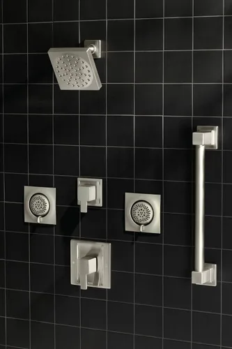 Miniatura 3 de Moen TS1420BN Mosaic Square - Aerosol de cuerpo de dos funciones, requiere válvula, níquel cepillado cepillado níquel
