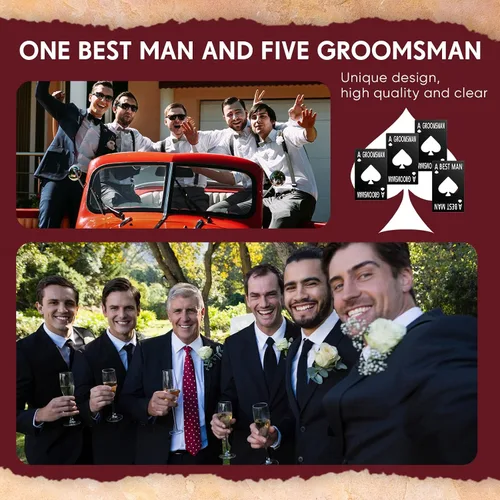 Miniatura 5 de 6 unidades de padrinos de boda abrebotellas padrinos de boda de acero inoxidable tamaño tarjeta de crédito tapa abrebotellas de cerveza, tarjeta