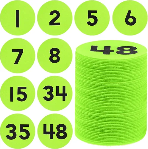 Miniatura 7 de Ireer 48 puntos marcadores de alfombra, puntos de alfombra con número 1-48, puntos de alineación para alfombra, suministros de decoración de puntos