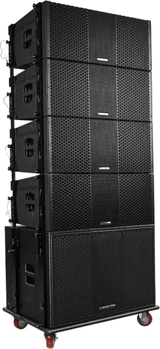 Miniatura 12 de Sound Town ZETHUS 4 x Sistema de altavoces de matriz de línea dual de 10” con controladores de compresión de titanio, rango