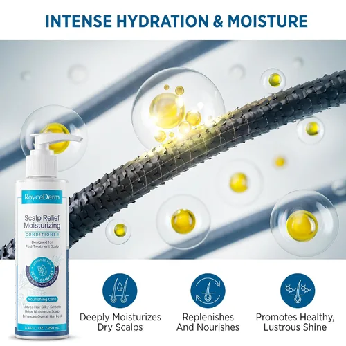 Miniatura 6 de Roycederm Acondicionador para Dermatitis Seborreica y Psoriasis: Tratamiento del Cuero Cabelludo para Foliculits, Psoriasis, Cuero Cabelludo Seco
