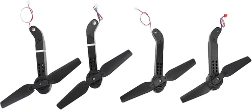 Miniatura 7 de RiToEasysports Piezas de drones, 4PCS Drone Motor Brazos con Hélices Drones de Plástico Marco Partes para E88 E99 E10 RC Cuadricóptero Plegable